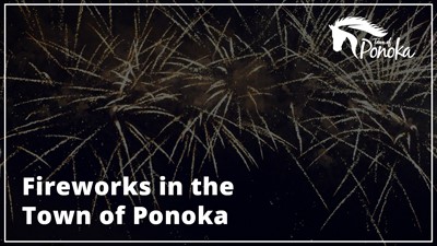 Fireworks in the Town of Ponoka