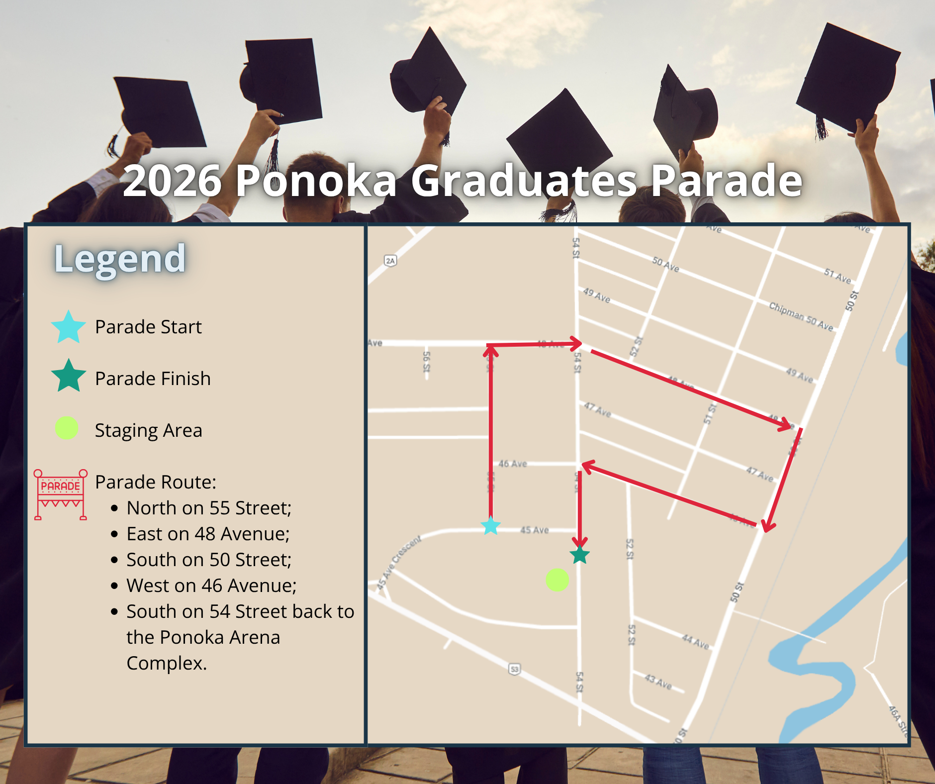 2026 Grad Parade Map