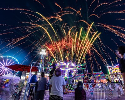 Fireworks at the Ponoka Stampede